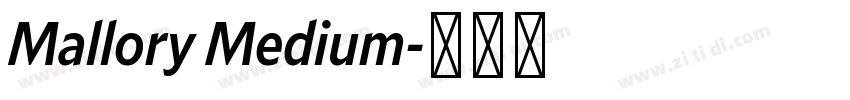 Mallory Medium字体转换